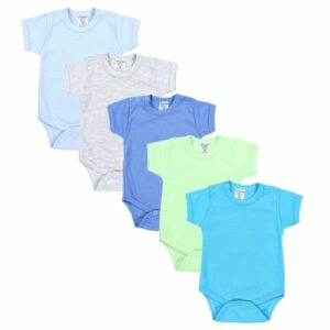 TupTam Jungen Baby Body Kurzarm 5er Pack blau