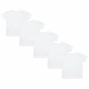 TupTam Baby Kurzarm T-Shirt 5er Set weiß