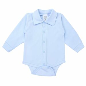 TupTam Baby Jungen Langarm Kurzarm Body mit Kragen blau