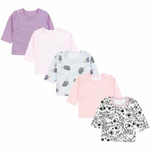 TupTam Baby Mädchen Langarmshirt 5er Set lila