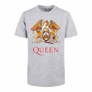 F4NT4STIC Basic Kids Tee Queen Classic Crest heathergrey