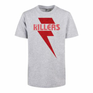 F4NT4STIC Basic Kids Tee The Killers Red Bolt heathergrey