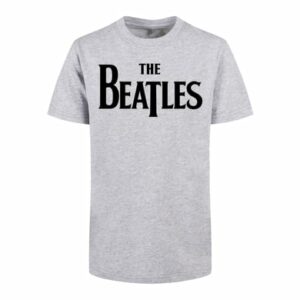 F4NT4STIC Basic Kids Tee The Beatles Drop T Logo heathergrey