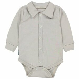 TupTam Baby Jungen Langarm Kurzarm Body mit Kragen beige