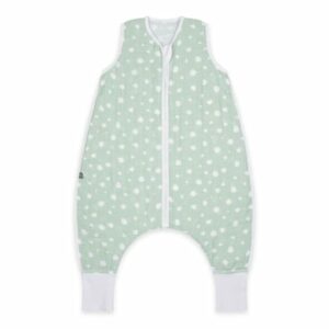 emma & noah Schlafsack 0.5 TOG Punkte mint mit Füßen