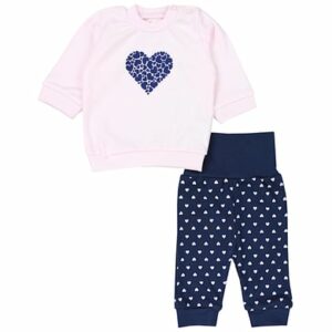 TupTam Baby Mädchen Langarmshirt Babyhose Outfit 2teilig rosa/blau