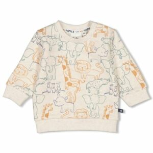 Feetje Sweatshirt Animals Natur Melange