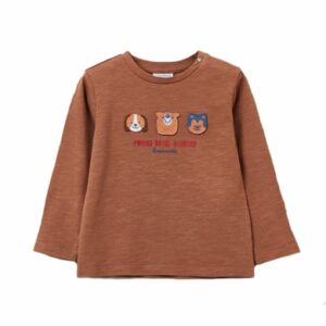 OVS Langarmshirt Cute Animals Beaver Fur