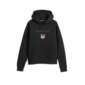 Gant Sweatshirt Shield Hoodie Schwarz