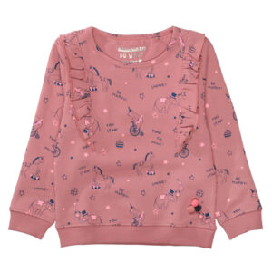 STACCATO Sweatshirt vintage berry gemustert