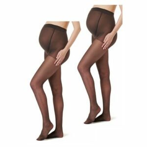 Noppies Strumpfhose 2-Pack maternity tights 20 Den Nearly black