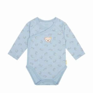 Steiff Wickelbody langarm Chambray Blue