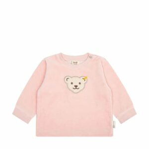 Steiff Sweatshirt GOTS silver pink