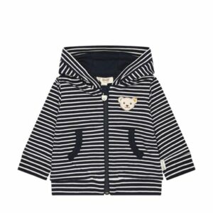 Steiff Sweatjacke Streifen Navy