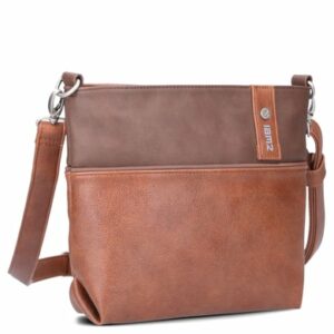 zwei Jana J8 - Schultertasche 27 cm cognac