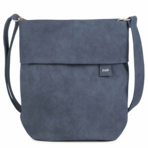 zwei Mademoiselle M12 - Schultertasche 32 cm nubuk-blue